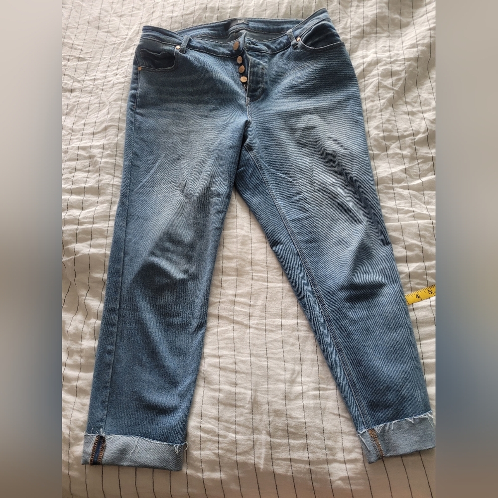 1822 Girlfriend Cropped Jeans 14W